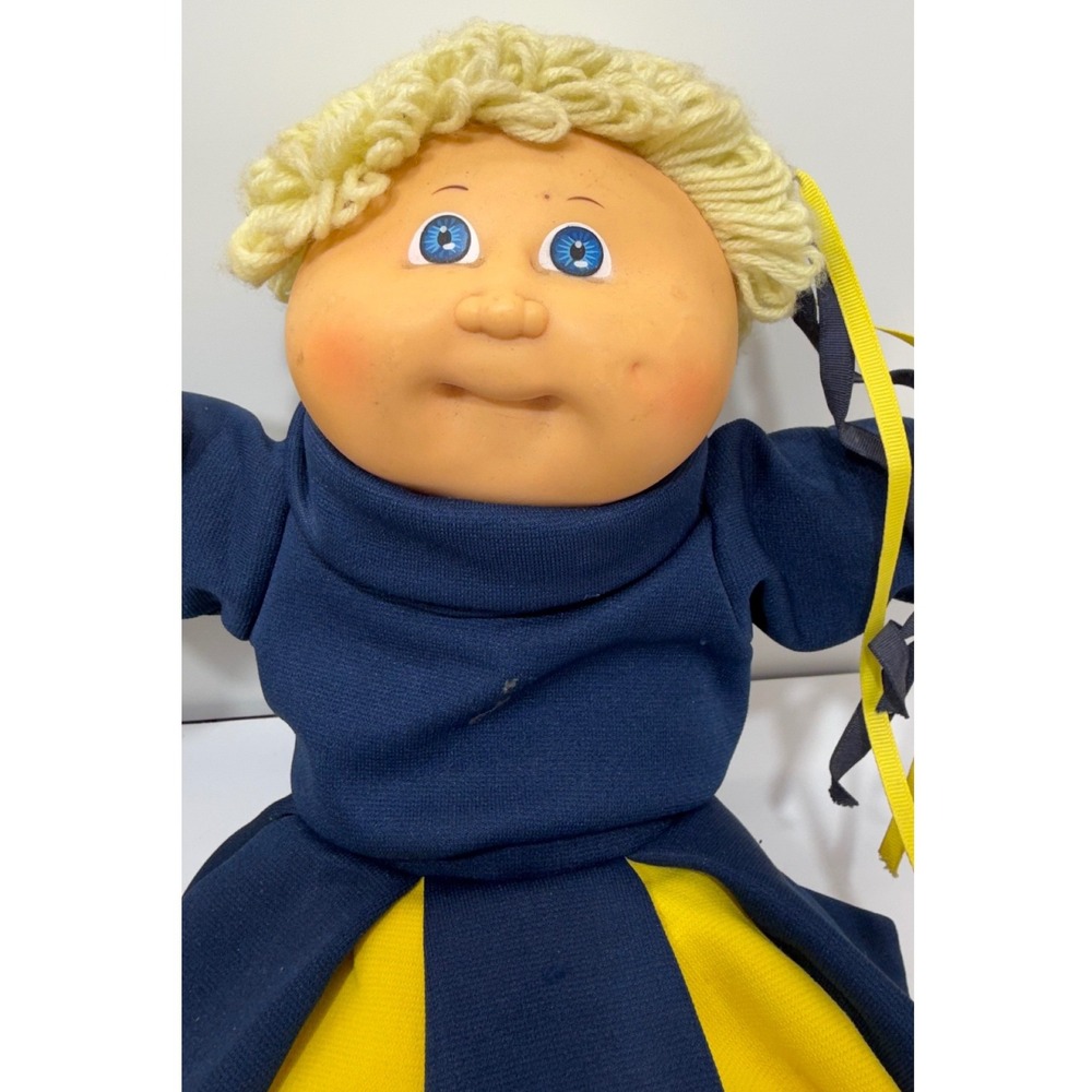 Vintage Cabbage Patch Kids Coleco Cheerleader Dolls Xavier Roberts 1985 Pair - Picture 8 of 10